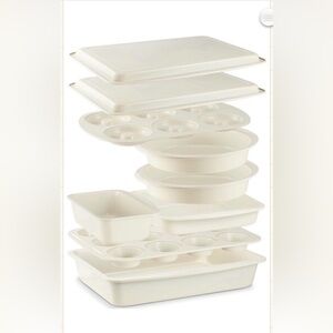 Ceramic Baking Pans Set, 9-Piece Baking Sheet Set